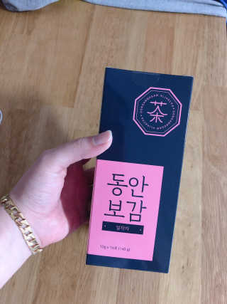 동안보감 얼작차 붓기를 빼주는 동안보감 한방 프리미엄 얼작차 — 3.5점을 준 리뷰어가 2019년 10월 올린 사용 사진