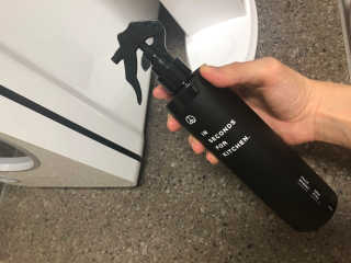 PEACE MOMENT 피스모먼트 인세컨즈포키친 320mL 천연살균소독제 — 4.5점을 준 리뷰어가 2019년 2월 올린 사용 사진