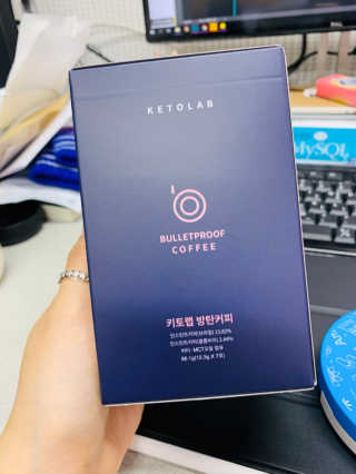키토랩 방탄커피 일주일용 — 3.5점을 준 리뷰어가 2019년 4월 올린 사용 사진