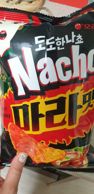 오징어땅콩,도도한나쵸 오징어땅콩 마라맛, 도도한나쵸 마라맛 — 3.5점을 준 리뷰어가 2019년 8월 올린 사용 사진