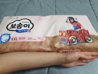 보솜이 액션핏 팬티형 — 4점을 준 리뷰어가 2019년 3월 올린 사용 사진