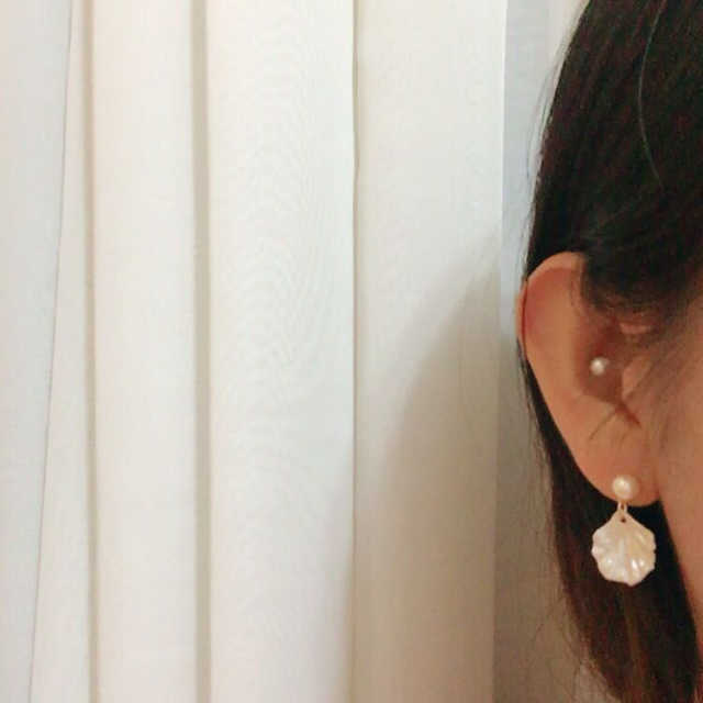 멕코이 baby shell 이어링 리뷰 사진