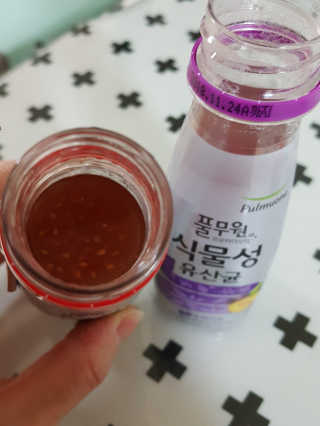 풀무원 식물성유산균 레드앤오메가 + 푸룬앤바이오 — 5점을 준 리뷰어가 2018년 11월 올린 사용 사진