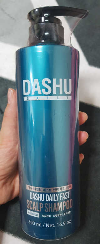 다슈코리아 다슈 데일리 패스트 한방 두피 샴푸 500ml — 4.17점을 준 리뷰어가 2018년 3월 올린 사용 사진