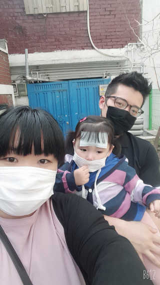 [닥터퓨리] 소프트터치 건강 + UV 블랙스타일 마스크 — 5점을 준 리뷰어가 2019년 4월 올린 사용 사진
