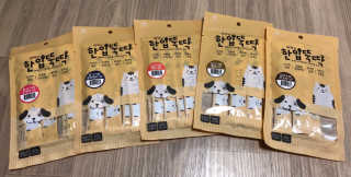 [펫토리아] 강아지,고양이겸용 짜먹는 한입뚝딱 — 3점을 준 리뷰어가 2019년 1월 올린 사용 사진