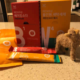 레인보우샵 올인원세탁세제,베이킹소다 스틱포6개입+세탁조클리너 — 5점을 준 리뷰어가 2018년 3월 올린 사용 사진