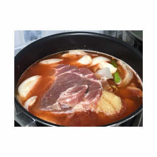 땡땡쿡 더실비김치찌개 2인분 710g 라면사리 포함 — 4점을 준 리뷰어가 2020년 1월 올린 사용 사진