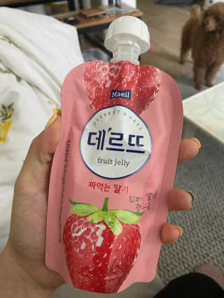 데르뜨 떠먹는 과일 3종, 짜먹는 과일 2종 총 10개 체험 — 5점을 준 리뷰어가 2020년 3월 올린 사용 사진