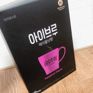 한국맥널티 아이브루 헤이즐넛향 100T — 5점을 준 리뷰어가 2019년 10월 올린 사용 사진