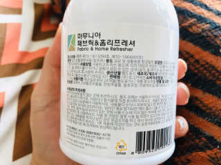 마무니아 패브릭 앤 홈리프레셔 + 5종 키트 — 4점을 준 리뷰어가 2019년 8월 올린 사용 사진