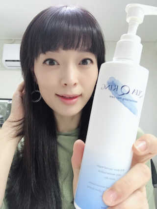 아쿠아큐링 모이스춰라이징 헤어케어 — 5점을 준 리뷰어가 2018년 5월 올린 사용 사진