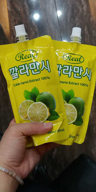 장수농가 리얼깔라만시 — 5점을 준 리뷰어가 2018년 4월 올린 사용 사진