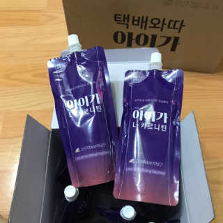 오엔엘 아이가 L-카르니틴 2박스 — 5점을 준 리뷰어가 2019년 4월 올린 사용 사진