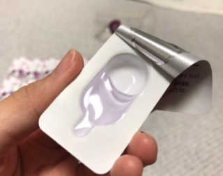 야시엔코 앰플수면팩 퍼플 — 4점을 준 리뷰어가 2019년 2월 올린 사용 사진