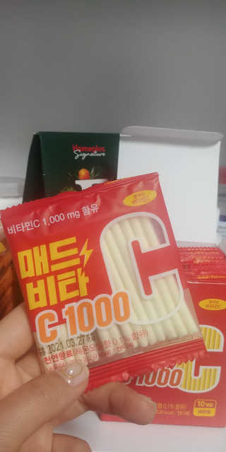 매드비타C 1000 — 4점을 준 리뷰어가 2019년 4월 올린 사용 사진