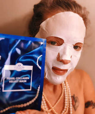 Pearl Collagen Velvet Mask 1 BOX by YVESOM — 5점을 준 리뷰어가 2019년 2월 올린 사용 사진
