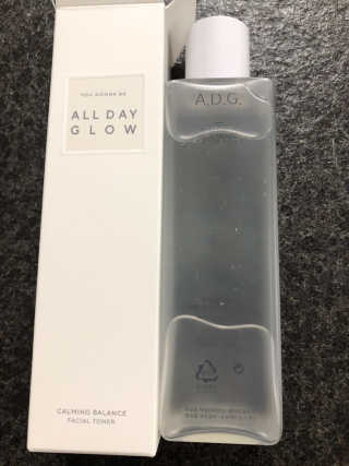 ALL DAY GLOW [올데이글로우] 카밍 밸런스 페이셜 토너 200ml — 3.5점을 준 리뷰어가 2019년 12월 올린 사용 사진