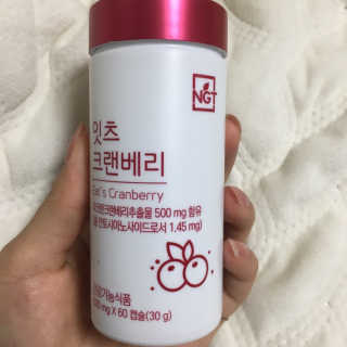네츄럴굿띵스 잇츠 크랜베리 1병 30일분 — 4점을 준 리뷰어가 2019년 10월 올린 사용 사진