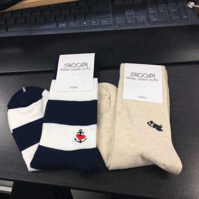 스누지 자수양말(EMBROIDERY SOCKS) 리뷰 사진