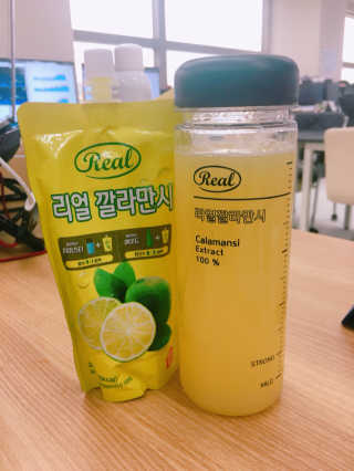 장수농가 리얼깔라만시 — 5점을 준 리뷰어가 2018년 6월 올린 사용 사진