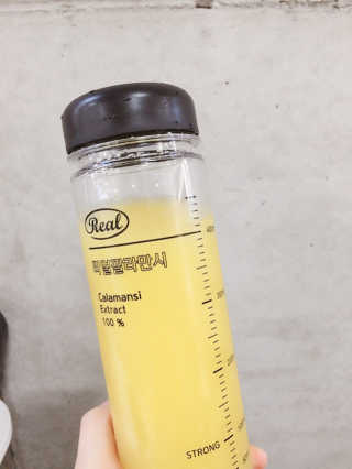 장수농가 리얼깔라만시 — 5점을 준 리뷰어가 2018년 6월 올린 사용 사진