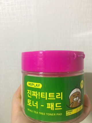 미플레이 진짜 티트리 토너 패드 — 4점을 준 리뷰어가 2018년 11월 올린 사용 사진