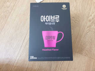 한국맥널티 아이브루 헤이즐넛향 100T — 4점을 준 리뷰어가 2019년 10월 올린 사용 사진