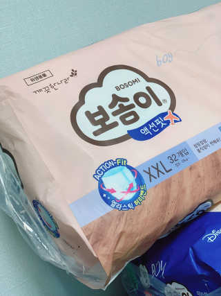 보솜이 액션핏 팬티형 — 5점을 준 리뷰어가 2019년 3월 올린 사용 사진