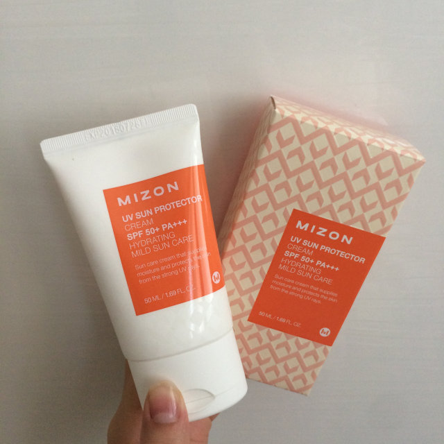 미즈온 UV 선 프로텍터 크림 SPF50+ PA+++ 리뷰 사진
