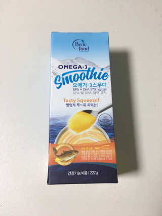 오메가-3스무디 [오메가스무디] 짜먹는 오메가3 DHA 임산부 어린이 — 4.5점을 준 리뷰어가 2019년 4월 올린 사용 사진