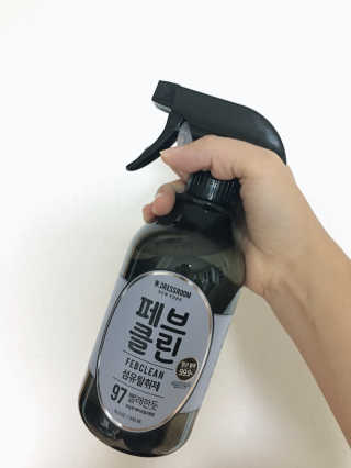 더블유드레스룸 페브클린 500ml — 4.33점을 준 리뷰어가 2018년 8월 올린 사용 사진