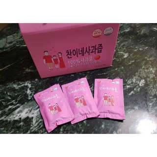 찬이네과수원 찬이네_사과즙 1BOX 50개입 — 5점을 준 리뷰어가 2018년 3월 올린 사용 사진