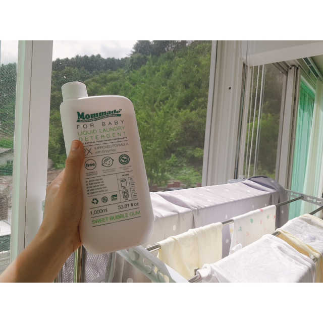 맘메이드 리퀴드 베이비 세탁세제 리뷰 사진