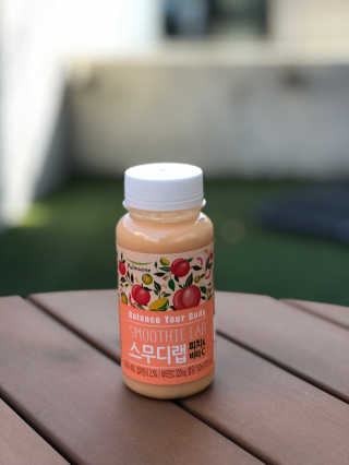 풀무원 스무디랩 피치&비타 — 4.5점을 준 리뷰어가 2017년 11월 올린 사용 사진