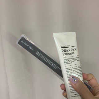 the naked object 디블랙팩치약 디블랙칫솔 세트 — 5점을 준 리뷰어가 2019년 12월 올린 사용 사진