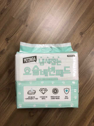 페츠모아 냄새잡는 요술배변패드 — 5점을 준 리뷰어가 2020년 2월 올린 사용 사진