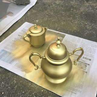 크라이런 프리미엄 메탈릭 스프레이 — 4.5점을 준 리뷰어가 2017년 5월 올린 사용 사진
