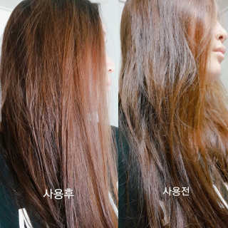 아쿠아큐링 모이스춰라이징 헤어케어 — 4점을 준 리뷰어가 2018년 5월 올린 사용 사진