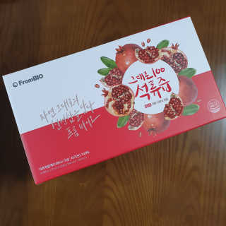 프롬바이오 오직 석류만 [그대로100 석류즙] 하루 1포로 건강하게 — 5점을 준 리뷰어가 2020년 3월 올린 사용 사진