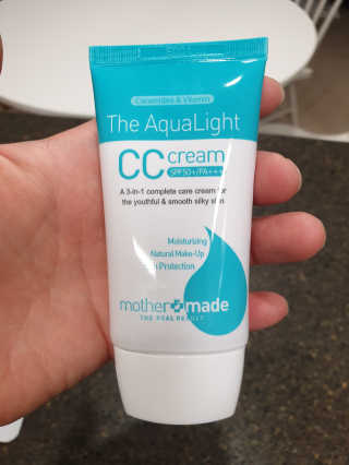 마더메이드 더 아쿠아라이트 CC크림 SPF50+ PA+++ — 5점을 준 리뷰어가 2019년 4월 올린 사용 사진