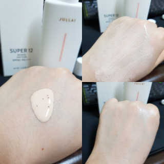 쥴라이Jullai 슈퍼 12 바운스 선 플루이드 SPF50+ PA++++ — 5점을 준 리뷰어가 2019년 7월 올린 사용 사진