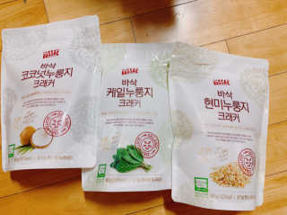 BASSAK 바삭 유기농 현미 누룽지 크래커 3종 — 4.5점을 준 리뷰어가 2019년 8월 올린 사용 사진