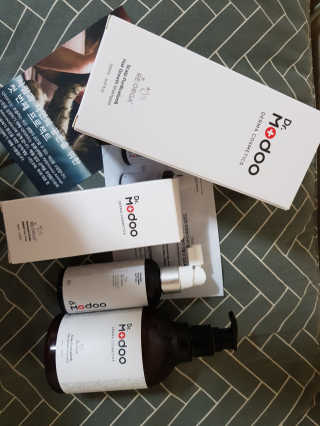 닥터모두 홈스파 스칼프 샴푸 300ml + 헤어토닉 — 4.5점을 준 리뷰어가 2019년 2월 올린 사용 사진