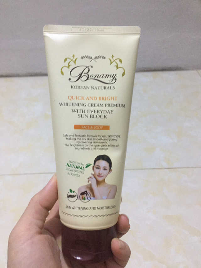 보나미 화이트닝크림 프리미엄200ml 리뷰 사진