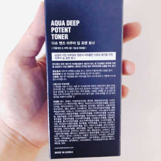 다슈코리아 다슈 맨즈 아쿠아 딥 포텐 토너 153ml — 4점을 준 리뷰어가 2019년 6월 올린 사용 사진