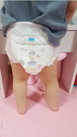 보솜이 베이비케어 팬티형 기저귀 — 5점을 준 리뷰어가 2019년 3월 올린 사용 사진
