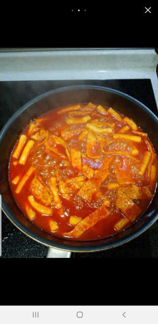 화곡미담 옛날 떡볶이 — 3점을 준 리뷰어가 2020년 2월 올린 사용 사진