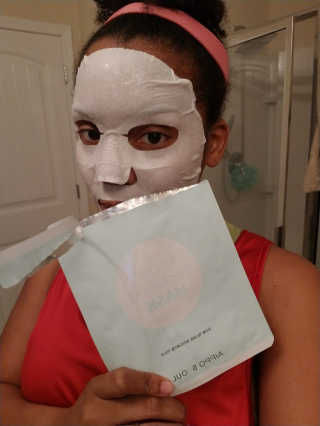 아이뽀 모든 피부 타입을위한 AIPPO Expert Hydrating Mask — 5점을 준 리뷰어가 2018년 2월 올린 사용 사진