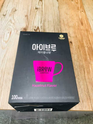한국맥널티 아이브루 헤이즐넛향 100T — 4점을 준 리뷰어가 2019년 10월 올린 사용 사진